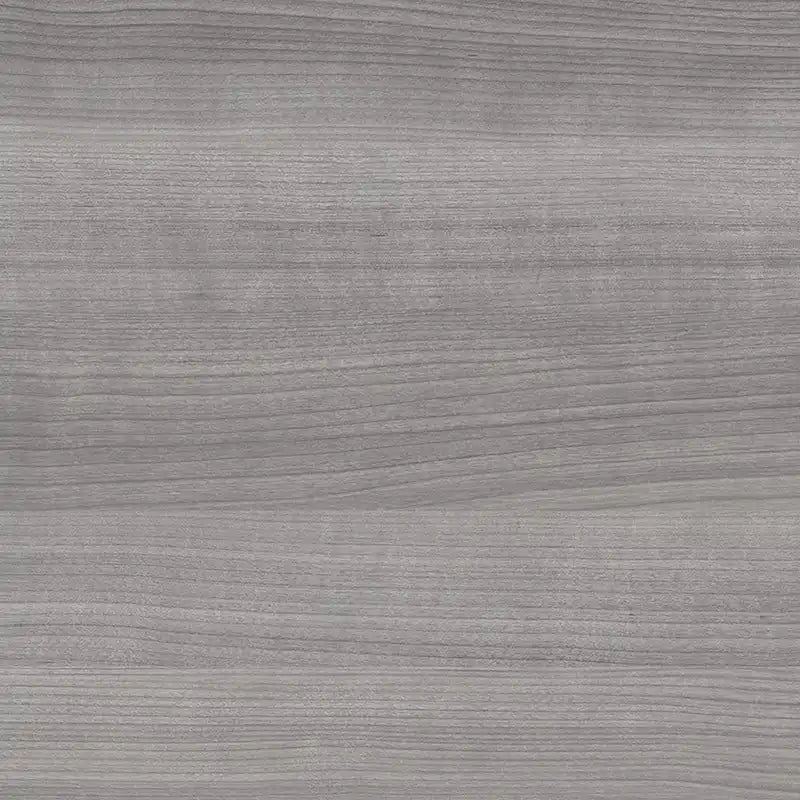 Bureau en L avec tiroirs et rangement, coloris gris cendré / gris tempête / blanc / noyer / chêne