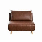 Fauteuil-lit convertible 3-en-1, une place, gris clair / crème / marron / gris foncé