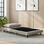 Fauteuil-lit convertible 3-en-1, une place, gris clair / crème / marron / gris foncé