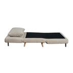 Fauteuil-lit convertible 3-en-1, une place, gris clair / crème / marron / gris foncé