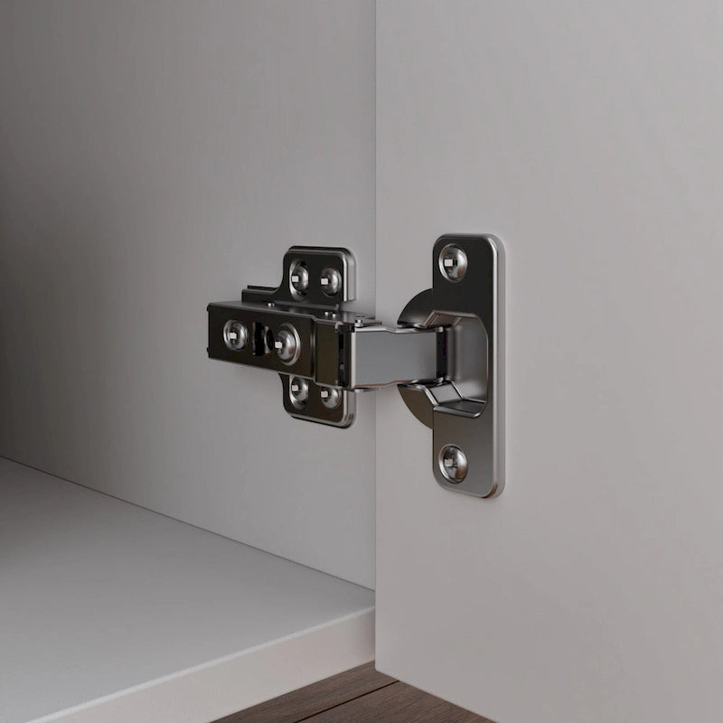 Buffet blanc avec portes escamotables et tiroir
