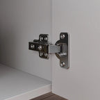 Buffet blanc avec portes escamotables et tiroir