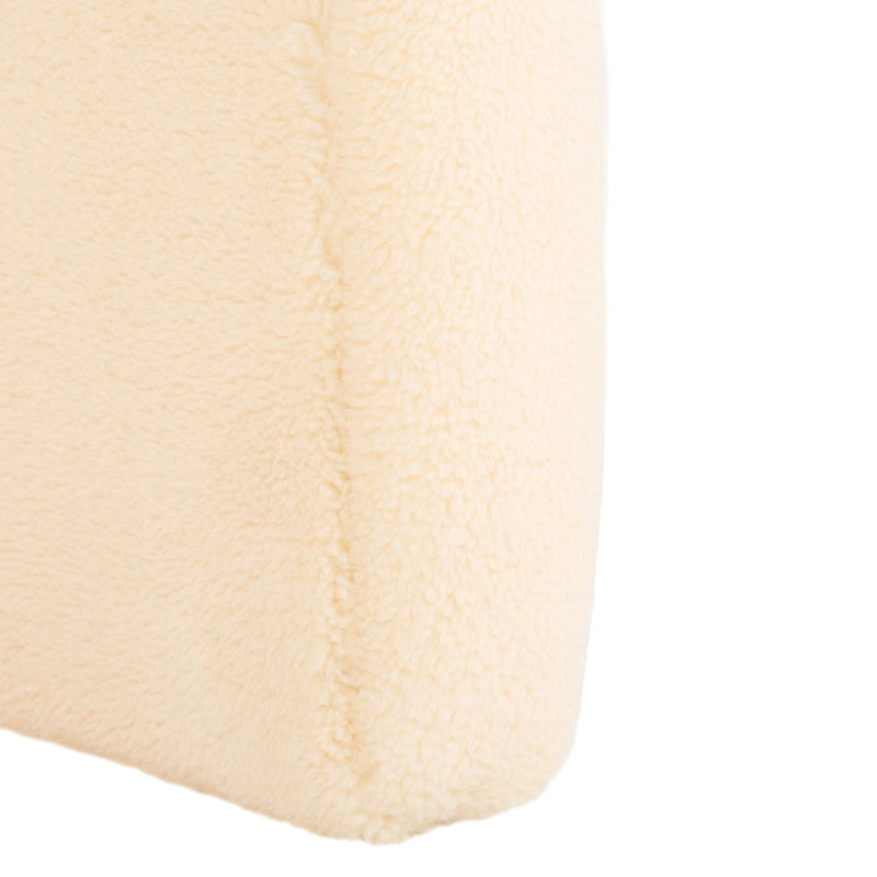 Ottoman en velours courbé Waterfall – Une place, disponible en 10 coloris