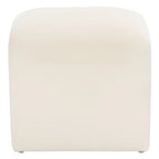 Ottoman en velours courbé Waterfall – Une place, disponible en 10 coloris