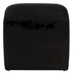 Ottoman en velours courbé Waterfall – Une place, disponible en 10 coloris