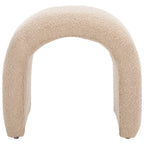 Ottoman en velours courbé Waterfall – Une place, disponible en 10 coloris