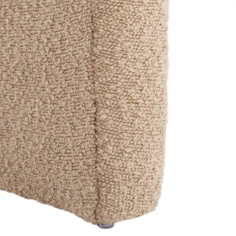 Ottoman en velours courbé Waterfall – Une place, disponible en 10 coloris