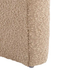 Ottoman en velours courbé Waterfall – Une place, disponible en 10 coloris