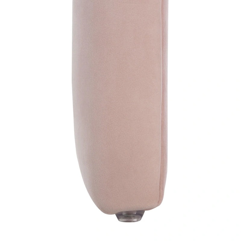 Ottoman en velours courbé Waterfall – Une place, disponible en 10 coloris