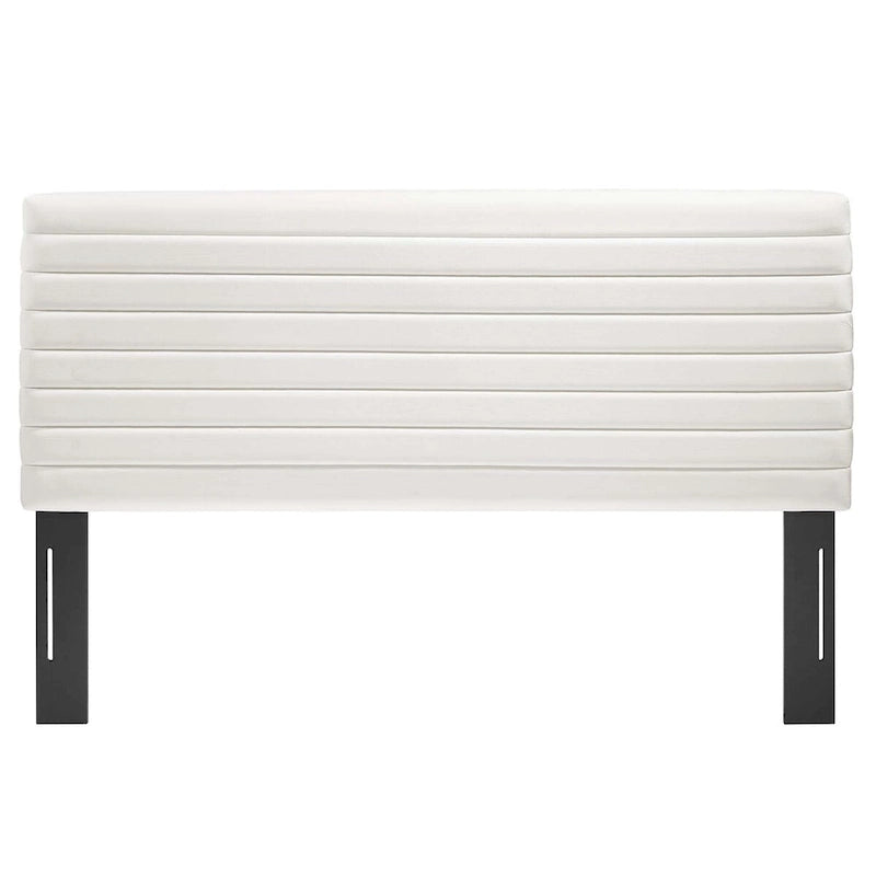 Tête de lit en velours capitonné - Grand lit/Très grand lit, 1-2 personnes | Bleu nuit / Rose / Vieux rose / Gris / Blanc / Ivoire