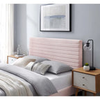 Tête de lit en velours capitonné - Grand lit/Très grand lit, 1-2 personnes | Bleu nuit / Rose / Vieux rose / Gris / Blanc / Ivoire
