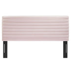 Tête de lit en velours capitonné - Grand lit/Très grand lit, 1-2 personnes | Bleu nuit / Rose / Vieux rose / Gris / Blanc / Ivoire