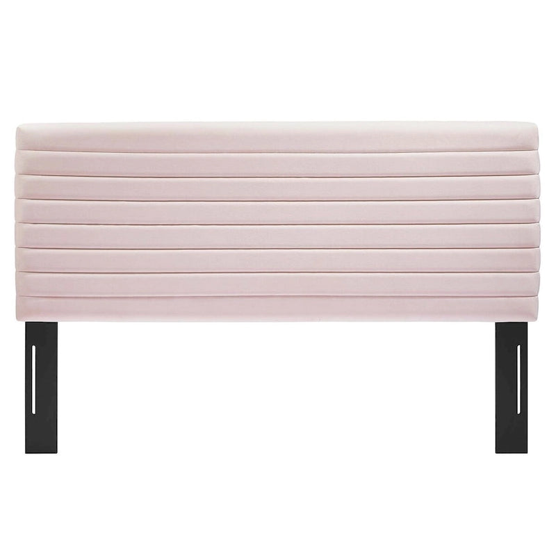 Tête de lit en velours capitonné - Grand lit/Très grand lit, 1-2 personnes | Bleu nuit / Rose / Vieux rose / Gris / Blanc / Ivoire