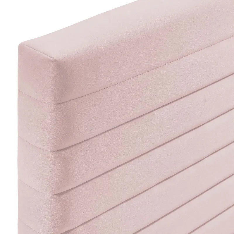 Tête de lit en velours capitonné - Grand lit/Très grand lit, 1-2 personnes | Bleu nuit / Rose / Vieux rose / Gris / Blanc / Ivoire