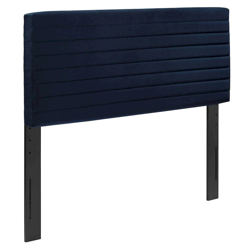 Tête de lit en velours capitonné - Grand lit/Très grand lit, 1-2 personnes | Bleu nuit / Rose / Vieux rose / Gris / Blanc / Ivoire