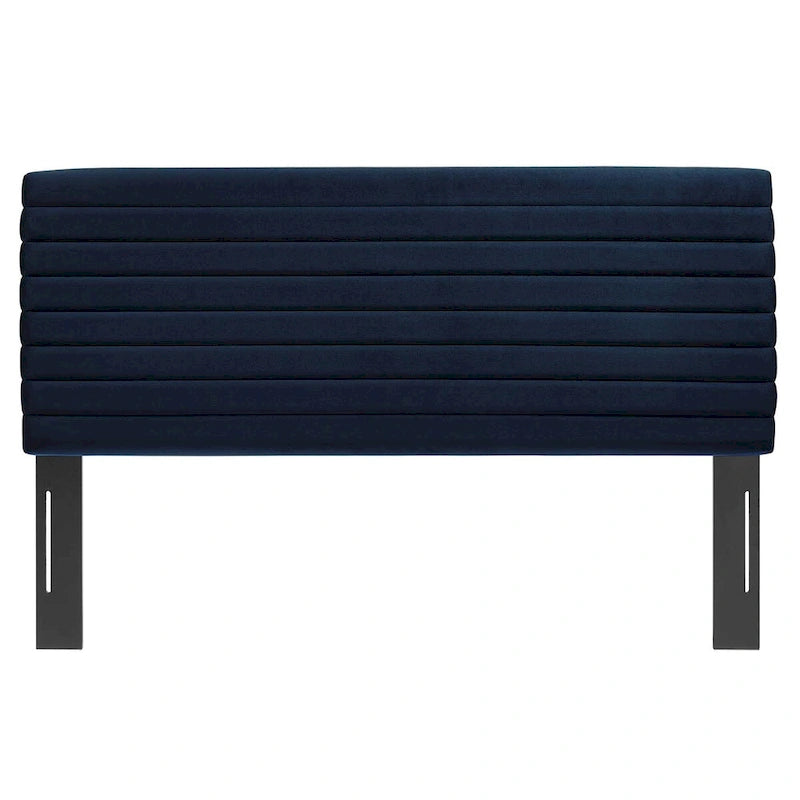 Tête de lit en velours capitonné - Grand lit/Très grand lit, 1-2 personnes | Bleu nuit / Rose / Vieux rose / Gris / Blanc / Ivoire