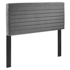 Tête de lit en velours capitonné - Grand lit/Très grand lit, 1-2 personnes | Bleu nuit / Rose / Vieux rose / Gris / Blanc / Ivoire