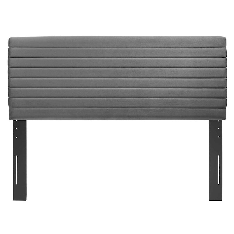 Tête de lit en velours capitonné - Grand lit/Très grand lit, 1-2 personnes | Bleu nuit / Rose / Vieux rose / Gris / Blanc / Ivoire