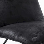 Fauteuil d'appoint en similicuir orange/blanc/noir avec dossier réglable, une place