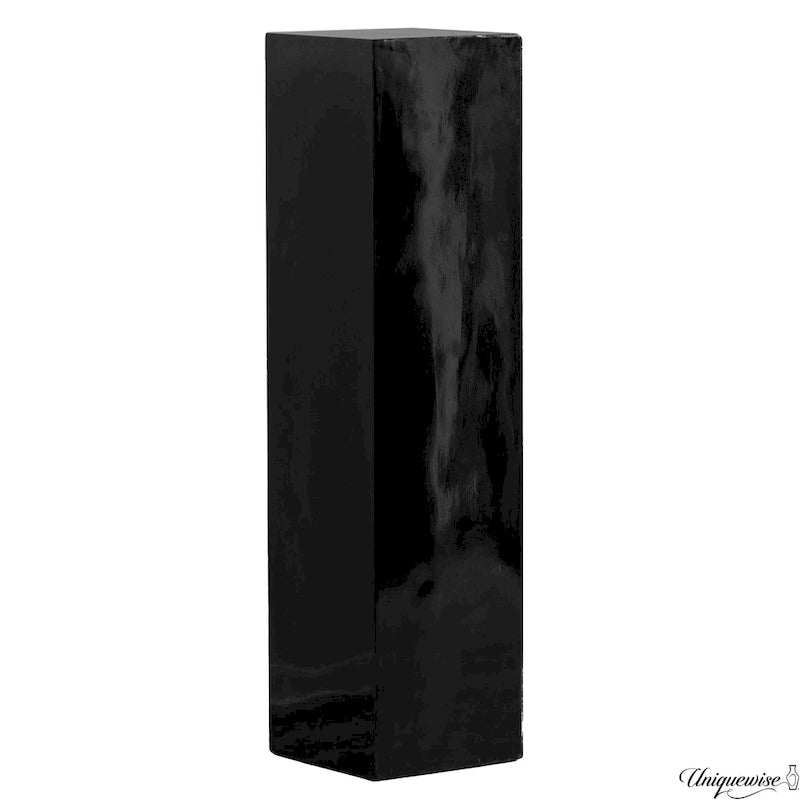Présentoir Piédestal Carré Blanc – Simple, 4 Tailles