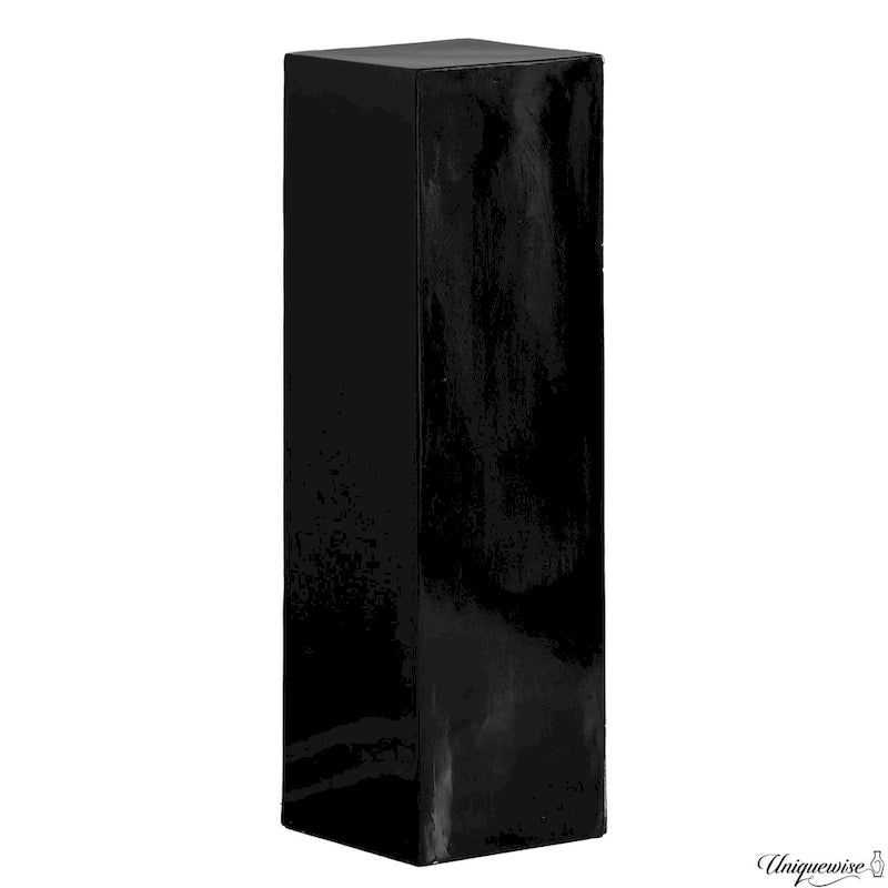 Présentoir Piédestal Carré Blanc – Simple, 4 Tailles