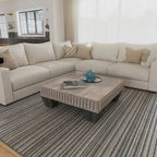 Tokyo Inspired 36 Inch Square Mango Wood Coffee Table - Handcrafted with Elegant Sandblasted Gray Finish And Tapered Legs