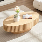 Table basse ronde Tambour | Frêne naturel / Noyer / Noir | Unique