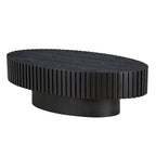 Table basse ronde Tambour | Frêne naturel / Noyer / Noir | Unique