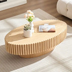Table basse ronde Tambour | Frêne naturel / Noyer / Noir | Unique