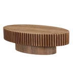 Table basse ronde Tambour | Frêne naturel / Noyer / Noir | Unique