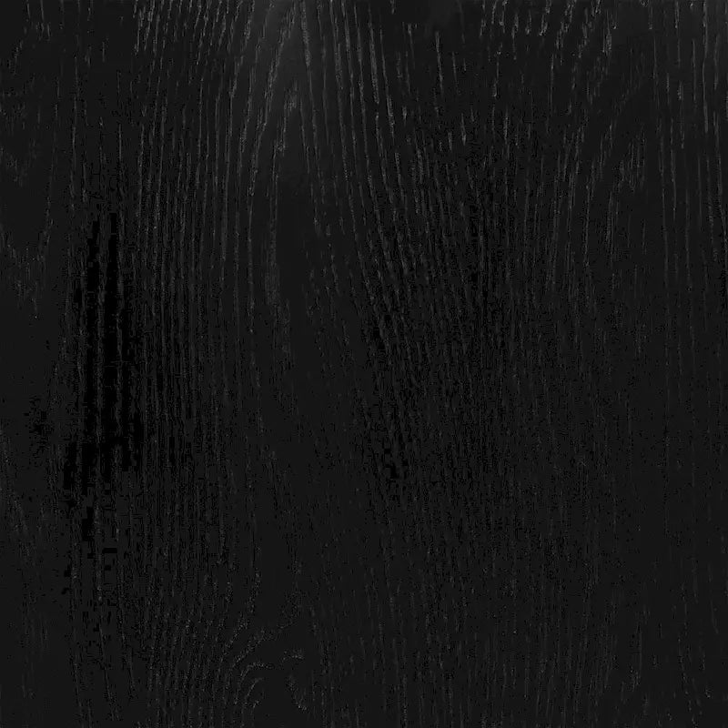 Chaise de salle à manger Windsor à dossier broches, en chêne/noir, 1 place