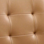 Chaise de bureau mi-haute sans accoudoirs, similicuir, simple, 8 couleurs