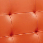 Chaise de bureau mi-haute sans accoudoirs, similicuir, simple, 8 couleurs
