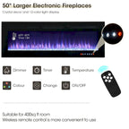 Meuble TV cheminée électrique noir 80", 2 armoires de rangement, compatible avec TV jusqu'à 75"