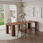 2 in 1 Multifunctional Extendable Console Table Dining Table for 4-8 People with 5 Different Size