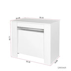 Console et table à manger extensibles 2-en-1, 4 à 8 places | Blanc / Naturel / Marbre / Noyer / Gris