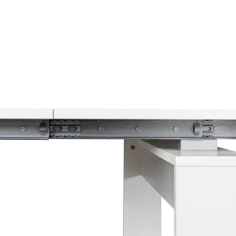Console et table à manger extensibles 2-en-1, 4 à 8 places | Blanc / Naturel / Marbre / Noyer / Gris