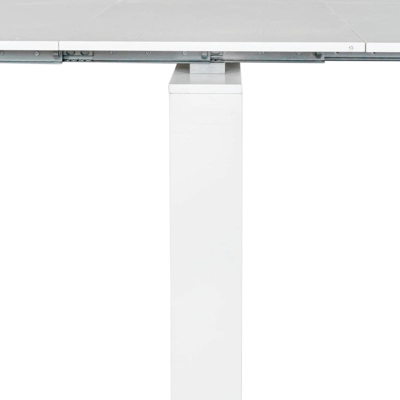 Console et table à manger extensibles 2-en-1, 4 à 8 places | Blanc / Naturel / Marbre / Noyer / Gris