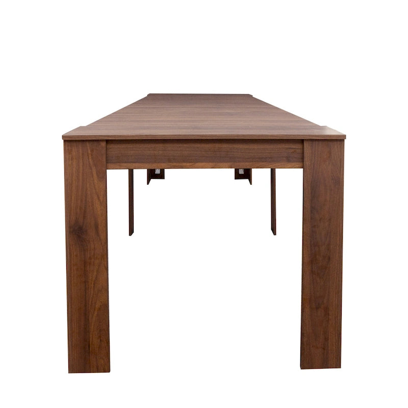 Console et table à manger extensibles 2-en-1, 4 à 8 places | Blanc / Naturel / Marbre / Noyer / Gris