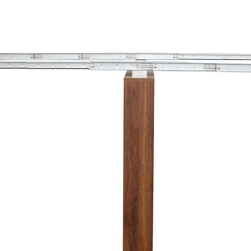 Console et table à manger extensibles 2-en-1, 4 à 8 places | Blanc / Naturel / Marbre / Noyer / Gris