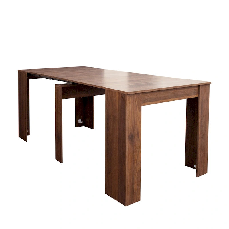 Console et table à manger extensibles 2-en-1, 4 à 8 places | Blanc / Naturel / Marbre / Noyer / Gris