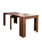 Console et table à manger extensibles 2-en-1, 4 à 8 places | Blanc / Naturel / Marbre / Noyer / Gris