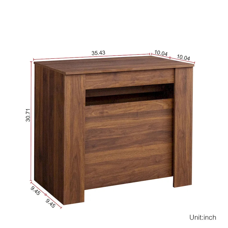 Console et table à manger extensibles 2-en-1, 4 à 8 places | Blanc / Naturel / Marbre / Noyer / Gris