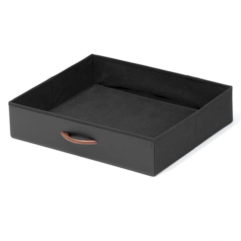 Bureau informatique marron/blanc avec prise de courant, étagère et 2 tiroirs – Simple